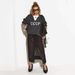 Oversized V-Neck Knit Top – Slouchy Textured Yarn Pullover With 3D Typography (Breathable Cotton-Poly Blend, Drop-Shoulder Silhouette, Unisex Appeal)_ecoleips.com