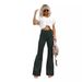 Aria Basics 2025 Fall/Winter New Solid Color Corduroy Elegant Women's Long Pants, Slightly Flared, European And American_ecoleips.com