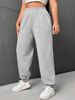 Women's Fleece Lined Casual Sports Sweatpants Loose Fit Winter Clothing European American Style Independent Store_ecoleips.com