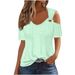 2025 Foreign Trade New European And American Style Casual Short Sleeve Women's T-Shirt Top_ecoleips.com