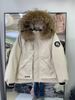 girl Blue Large Fur Collar Jacket Women, Short Style, 2025 Winter New Thickened White Duck Down Parka For Petite Figures_ecoleips.com