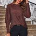 Women's Loose Fit Long Sleeve Round Neck Sequin Tunic Top – Casual Glitter Tee For Office Or Daily Wear 2026_ecoleips.com