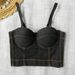 European And American Style Denim Camisole Vest Women, Backless Bra, Outerwear, Fishbone Hot Girl Top, Versatile_ecoleips.com