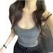Pink Camisole For Women, Autumn And Winter, Built-in Bra Pads, Beautiful Design, Can Be Worn A Base Layer Or As Outer_ecoleips.com