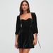 Women's New Hot Girl Solid Color Cuff Tie‑Up Open Back Sexy Slim Fit Bodycon Mini Dress_ecoleips.com