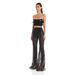 Strapless Short Top And Long Pants Autumn Winter New Ostrich Sequin Two-Piece Set_ecoleips.com