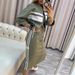 Versatile Zip-Up Jacket & Midi Dress Set For Women - Stylish Casual Polyester Blend Outfit In Black/Blue/Green (Xs-Xxxl)_ecoleips.com