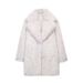 Women's Long Faux Fur Coat Casual Office Lady Street Style Spring/Autumn Outerwear_ecoleips.com