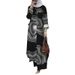 2024 Women's Exclusive Fashion Printed Collared Puff Sleeve Shirt And Pants Set_ecoleips.com