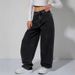 Women's Relaxed Wide-Leg Jeans | Mid-Rise Zip-Fly | Soft Washed Gray Denim | Office & Casual Wear_ecoleips.com