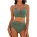 Sexy Sheer Mesh Bikini Set For Women - High Waist Two Piece Swimsuit (Flattering & Supportive Perfect For Beach & Pool Parties)_ecoleips.com