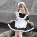 Halloween Cosplay Japanese Cute Lolita Bunny Cosplay Black And White Maid Maid Outfit Lolita Dress Home Uniform_ecoleips.com