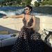 Aria Basics 2026 New Swimwear European American Sexy V-neck Black And Gold Polka Dot One-piece Swimsuit For Women Beach Vacation_ecoleips.com