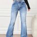 Fashion Jeans High-waisted Loose Slimming Pants_ecoleips.com