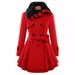 Slim-fit Long Woolen Jacket Double-breasted Woolen Coat Trench Coat Women_ecoleips.com