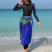 Aria Basics 2025 Cross-Border European And American Diving Suit, Tummy-Covering, Slim-Fit, Sun-Protective, Long-Sleeved Beach_ecoleips.com