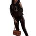 Women's Clothing White Elegant Long Sleeved Trouser Suit Leopard Print Anchor Print Suitable For Vacation Everyday And Work_ecoleips.com