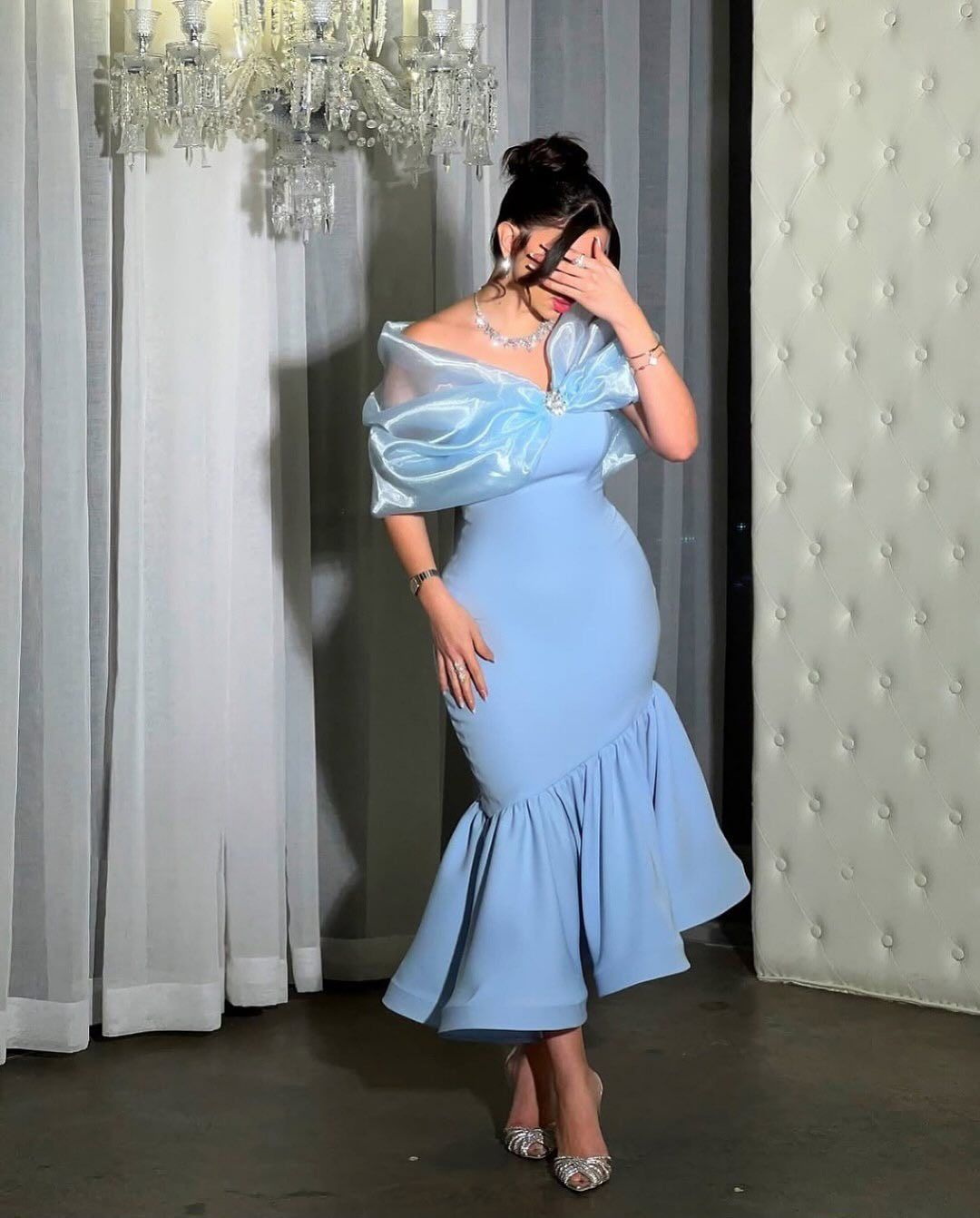 Women's Clothing Rhinestone Detailing Bodycon Evening Gown Sexy Mesh Touch Autumn Fashion_ecoleips.com