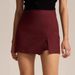 Cross-Border Women's High-Waisted Split European And American High-Quality Elastic Zipper Suit Pants Short Skirt_ecoleips.com