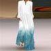2026 European And American Spring/Summer New Women's V-neck Long Sleeve Pocket Printed Loose Dress_ecoleips.com