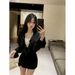 2026 Spring Unique Light Luxury Satin V-neck Long Sleeve Shirt, Designer Niche French Style, Extremely Attractive And_ecoleips.com