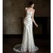 Elegant White Off-The-Shoulder Bridal Gown With Small Train Simple Lace Wedding Dress For Bride Comfortable Off-The-Shoulder Design_ecoleips.com
