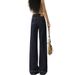 Denim Blue Wide-leg Jeans Women, New Spring And Autumn Style, High-waisted, Loose Straight Fit, Suitable For Petite_ecoleips.com