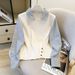Women's Clothing Style Women's Patchwork Faux Two Piece Knit Sweater Autumn Chic Design Bulk Order For Formal & Casual For Women_ecoleips.com
