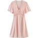 Temperament Dress Nightdress Lace Princess Nightdress Cute Sweet White Pajamas V Tie Chest Pad_ecoleips.com
