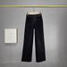 Women's Clothing Heavy Duty Hot Diamond Jeans High Waist Slimming High Elastic Dark Blue Washed Straight Pants_ecoleips.com