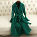 『Benefis』Double-Sided Wool Cashmere Coa For Women, Long Hepburn Syle, Slim Fi, Fashionable And High-End Woolen_ecoleips.com