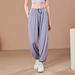 Women's Clothing Quick Drying Sports Trousers For Women Running With Loose Fitting Yoga Drape Autumn High Waist Pilates Training Fitness Trousers_ecoleips.com