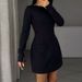 Women's Clothing Summer New Style Temperament One-shoulder Solid Color Beaded High Waist A-line Short Dress_ecoleips.com
