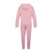 Women's Fashionable Street Dance Style Printed Hooded Sweatshirt And Sweatpants Set Casual Autumn Winter Warm Clothing_ecoleips.com