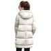 Women's Winter Parka Coat With Hood - Warm Quilted Jacket For Cold Weather, Oversized Fit, Long Sleeve, Zip Closure, Black & Army Green_ecoleips.com