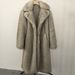 Women's High Quality Faux Fur Eco-Friendly Women's Long Faux Fur Coat Elegant Jacket Lapel Pockets_ecoleips.com