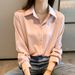 Chiffon For Women Early Spring 2025 Fashionable Design Sense Niche Loose Layered White Base Shirt_ecoleips.com