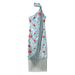 Summer 2025 Women's Tassel Print Off-Shoulder Halter Neck Long Dress Slim Waist Cross Border Fashion Casual Maxi Dress_ecoleips.com
