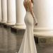 Women's Clothing Size High Waist Slim Hip Backless Lace Long Sleeve Fishtail Wedding Dress Petite Dress_ecoleips.com