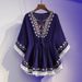 Women's Clothing Design Retro Slim Mid Length Loose Tops_ecoleips.com
