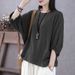 A Retro-Style Women's Garment In Large Size, Designed For Plus-Size Women: Features Short Sleeves That Conceal The Abdom_ecoleips.com