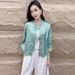Live-streaming Hit: New Chinese-style Jacquard Shirt, 2025 Spring-summer Collection, Elegant Tang-style Top For Petite_ecoleips.com