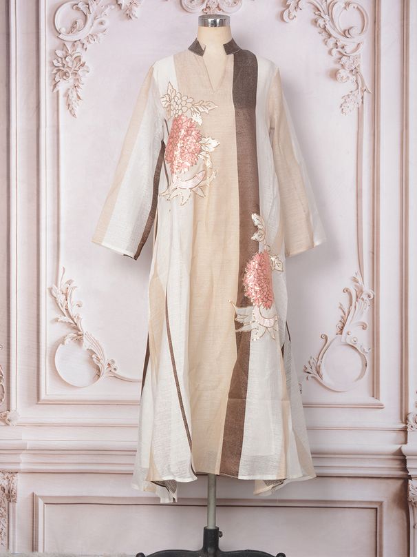 Women’s Clothing Muslim Women's Long Skirt Robe Women's Clothing New Embroidered Glitter Sequin Dress_ecoleips.com