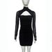 Women's Sexy Off Shoulder Halter Long Sleeve Backless Bodycon Midi Dress – Fall Party Gown 2026_ecoleips.com