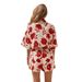 Women's Lace Print Fashion Suit European American Style Pant Sets_ecoleips.com