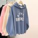 American Retro Style Women's Hooded Sweatshirt, Thin Versatile For Spring Autumn, Loose Long-sleeved Hoodie Top, Autumn_ecoleips.com