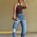 Women's Clothing Women's Tapered Jeans Multi Pocket Deconstructed Patchwork For Formal & Casual For Women_ecoleips.com
