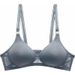 girl Yingchang 222 Thin Mold Slim Fit Gathered Wireless Solid Color Breathable Cotton Feel Women's Full Cup Bra_ecoleips.com