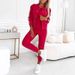 Women's Clothing Slim Fit Three Piece Set Fashion Casual Jacket Vest Outfit_ecoleips.com