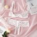 Aria Basics Three-piece European And American Style Sexy Lingerie Independent Station Manufacturer Supply Women's Set_ecoleips.com
